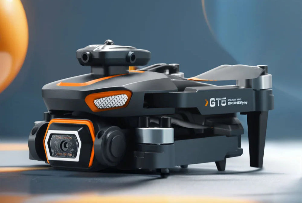 4K RC drone with camera showcasing its compact design and advanced features for aerial photography.