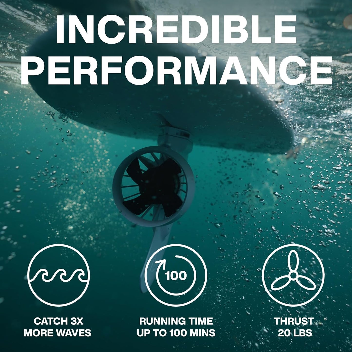 electric motor surf fin