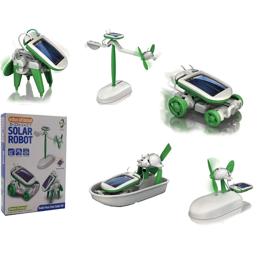 6 in 1 Solar Robot DIY Kit Multi-Mode STEM Builder