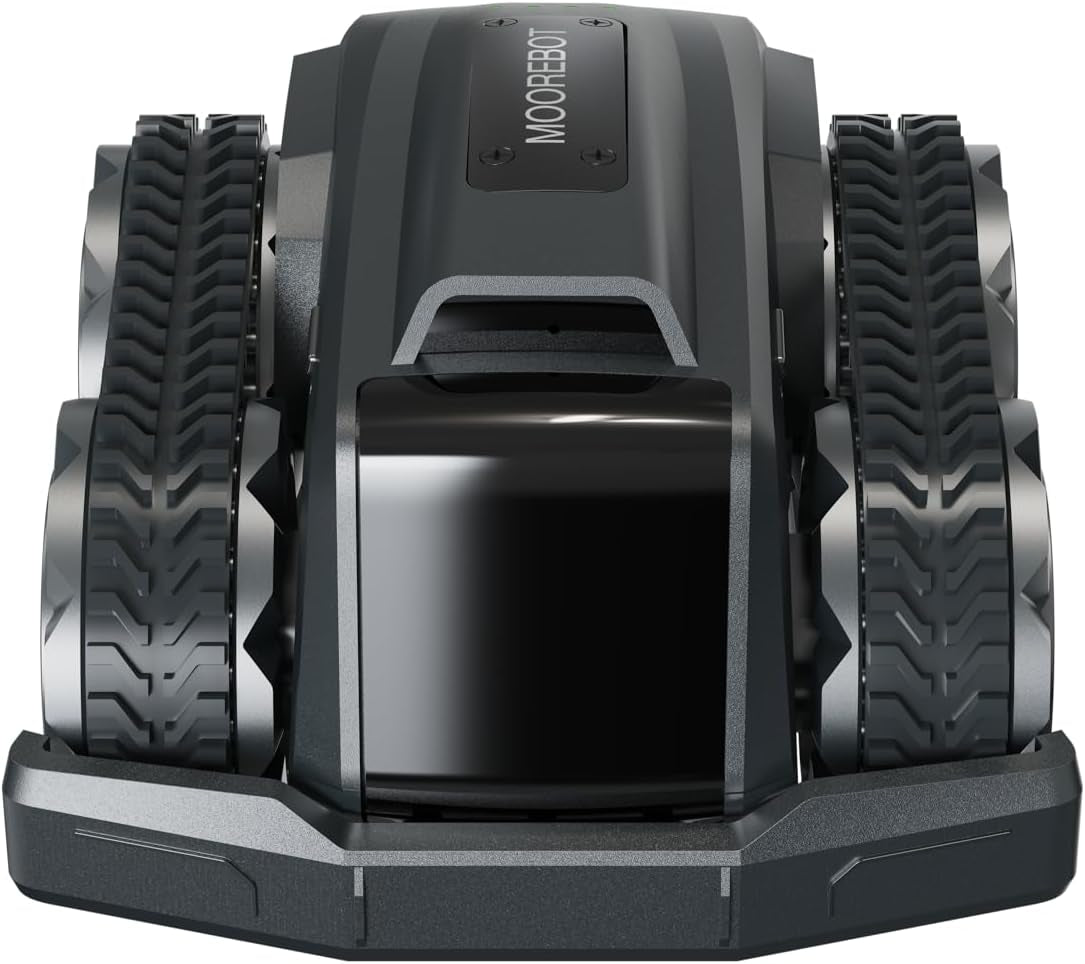 All-terrain mobile camera robot with grippy tires and HD camera for easy monitoring in various environments.