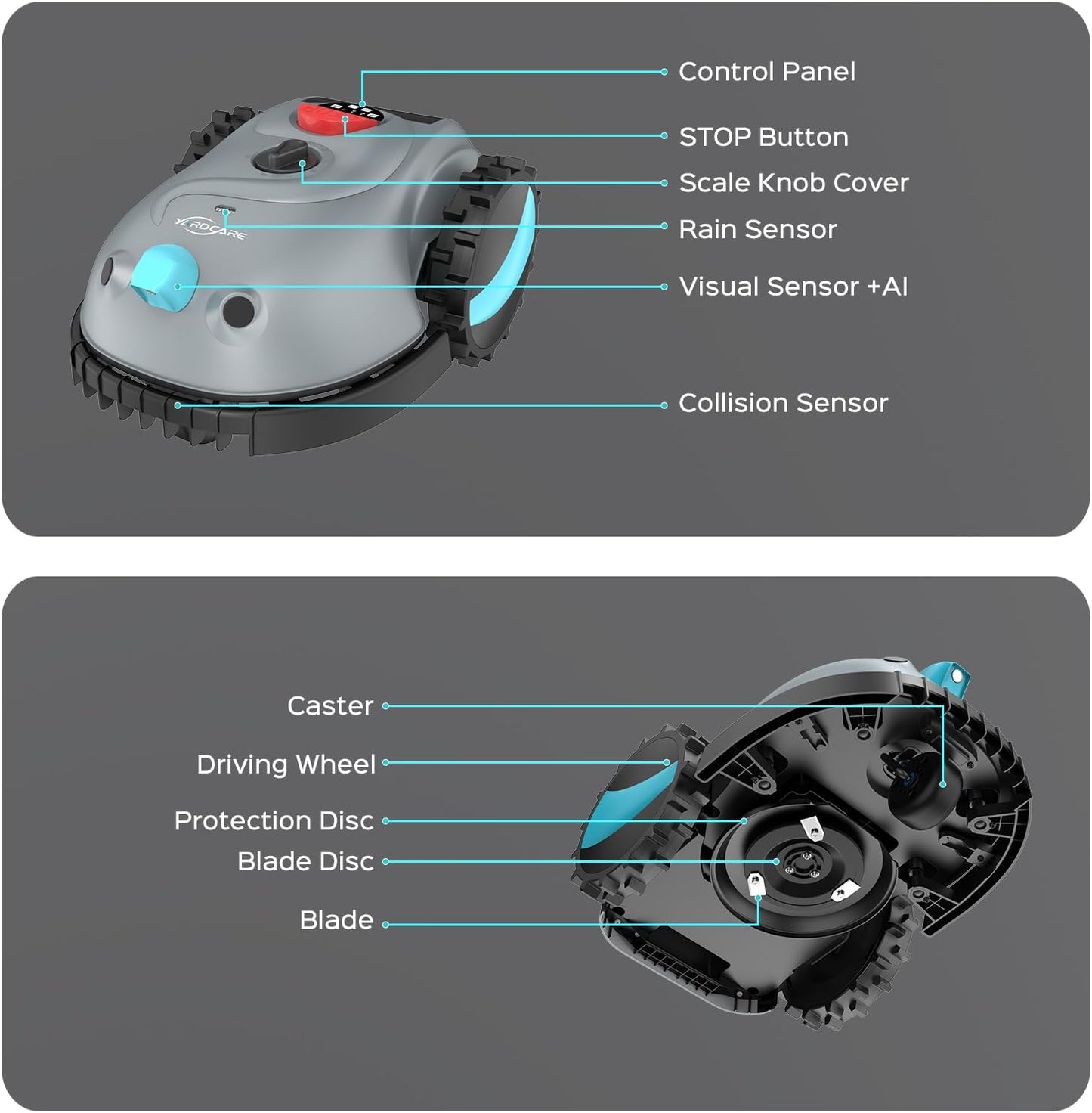 V100 robotic lawn mower