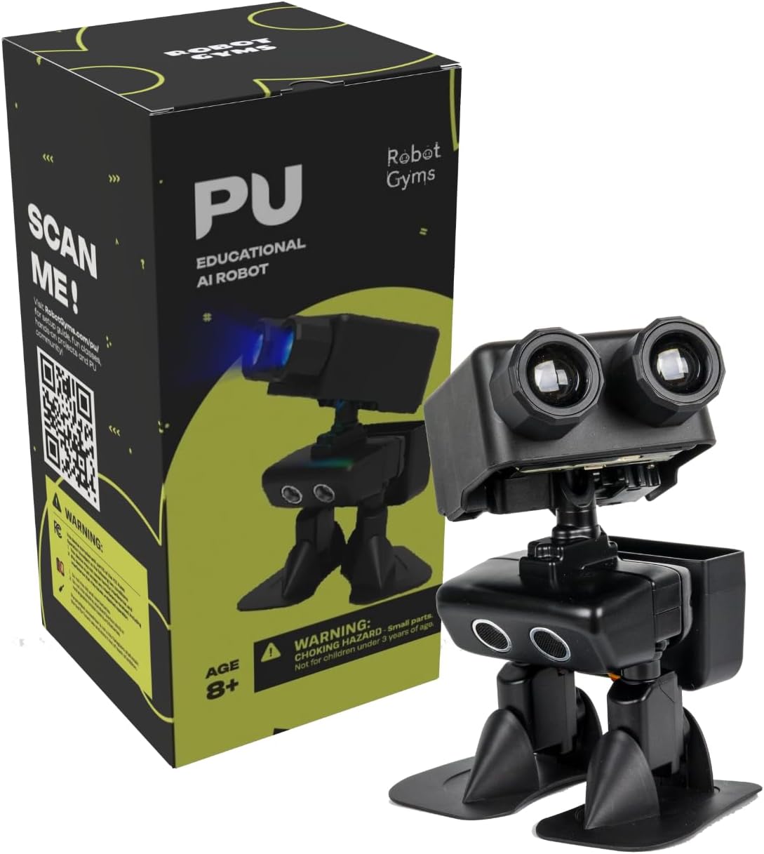 Robot PU β Adorable AI Humanoid Robot | STEM Toy with Micro:Bit | Programmable, Interactive & Upgradable | Walks, Dances, Talks & Sings | Self-Balancing | Remote & Autopilot | 30+ Free Online Classes