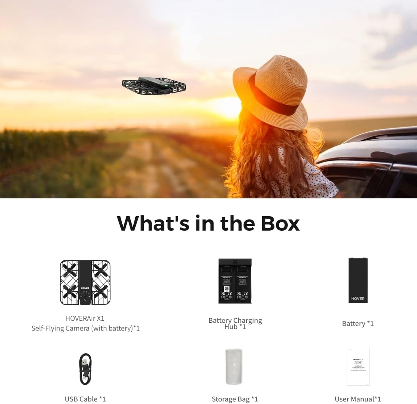 Self-Flying Camera Foldable Mini Drone