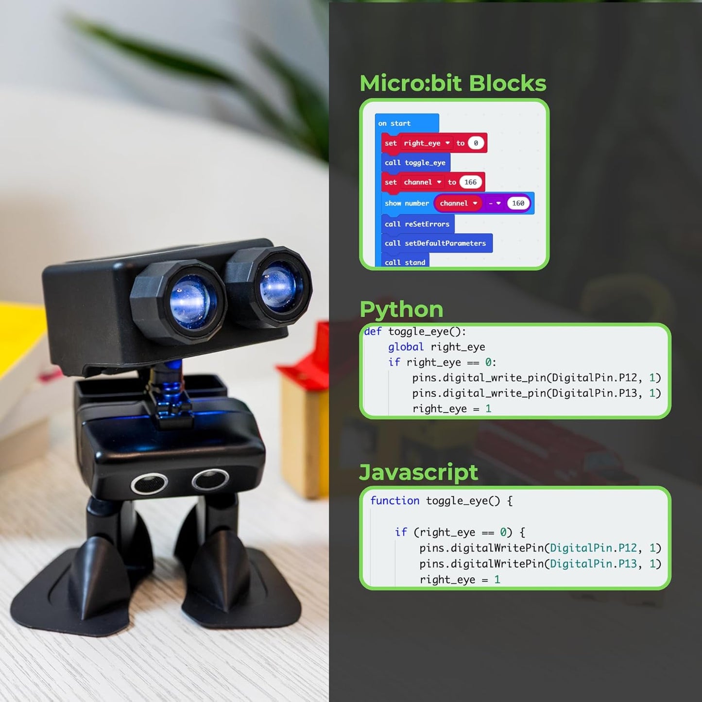 Robot PU β Adorable AI Humanoid Robot | STEM Toy with Micro:Bit | Programmable, Interactive & Upgradable | Walks, Dances, Talks & Sings | Self-Balancing | Remote & Autopilot | 30+ Free Online Classes