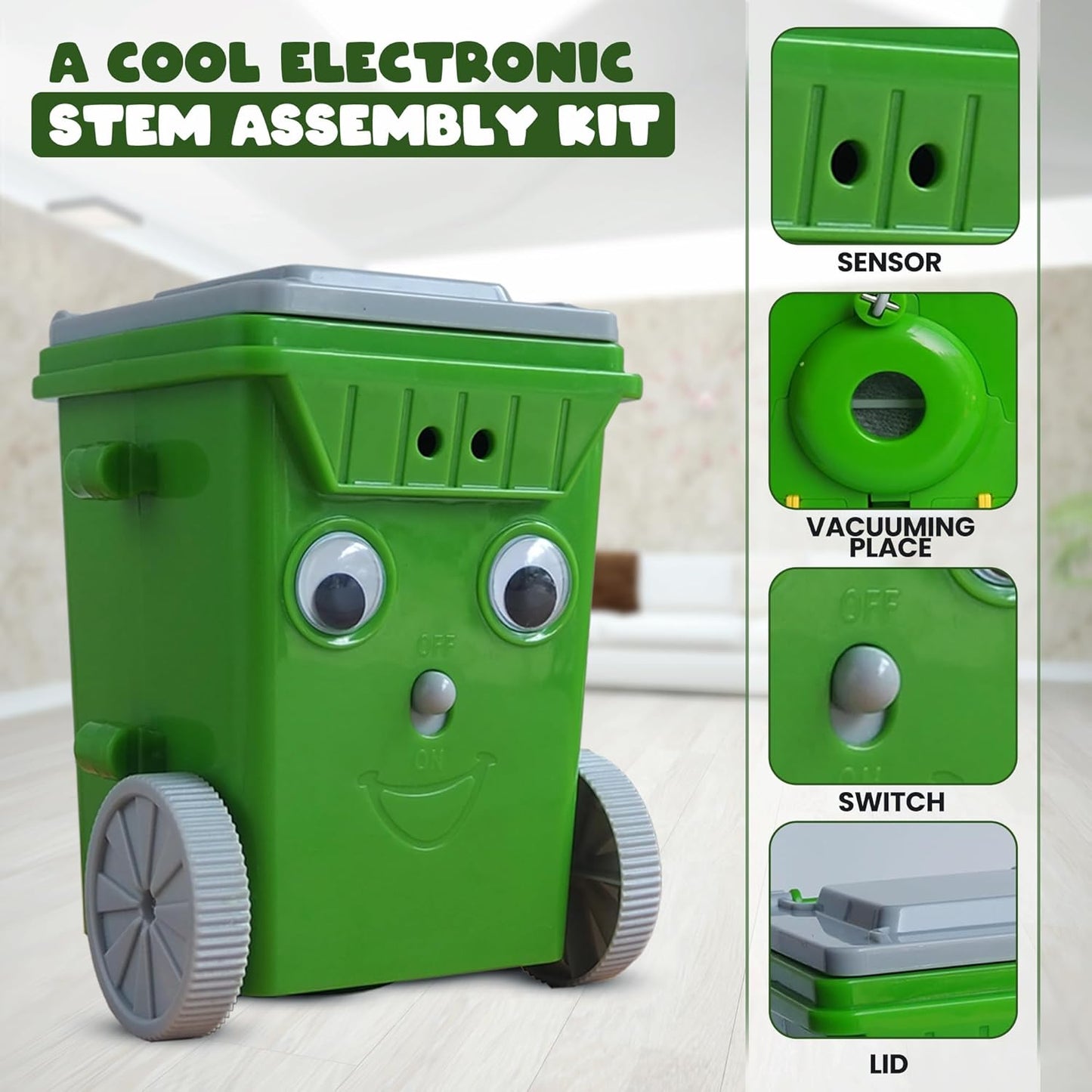 Mini IR Sensor DIY Vacuum Cleaner Robot Kit