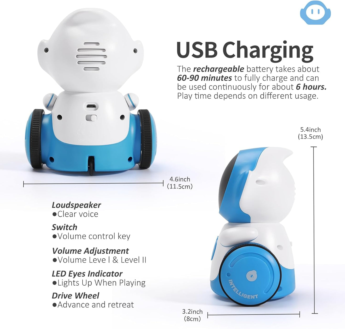 Rechargeable Smart Talking Robot Toy