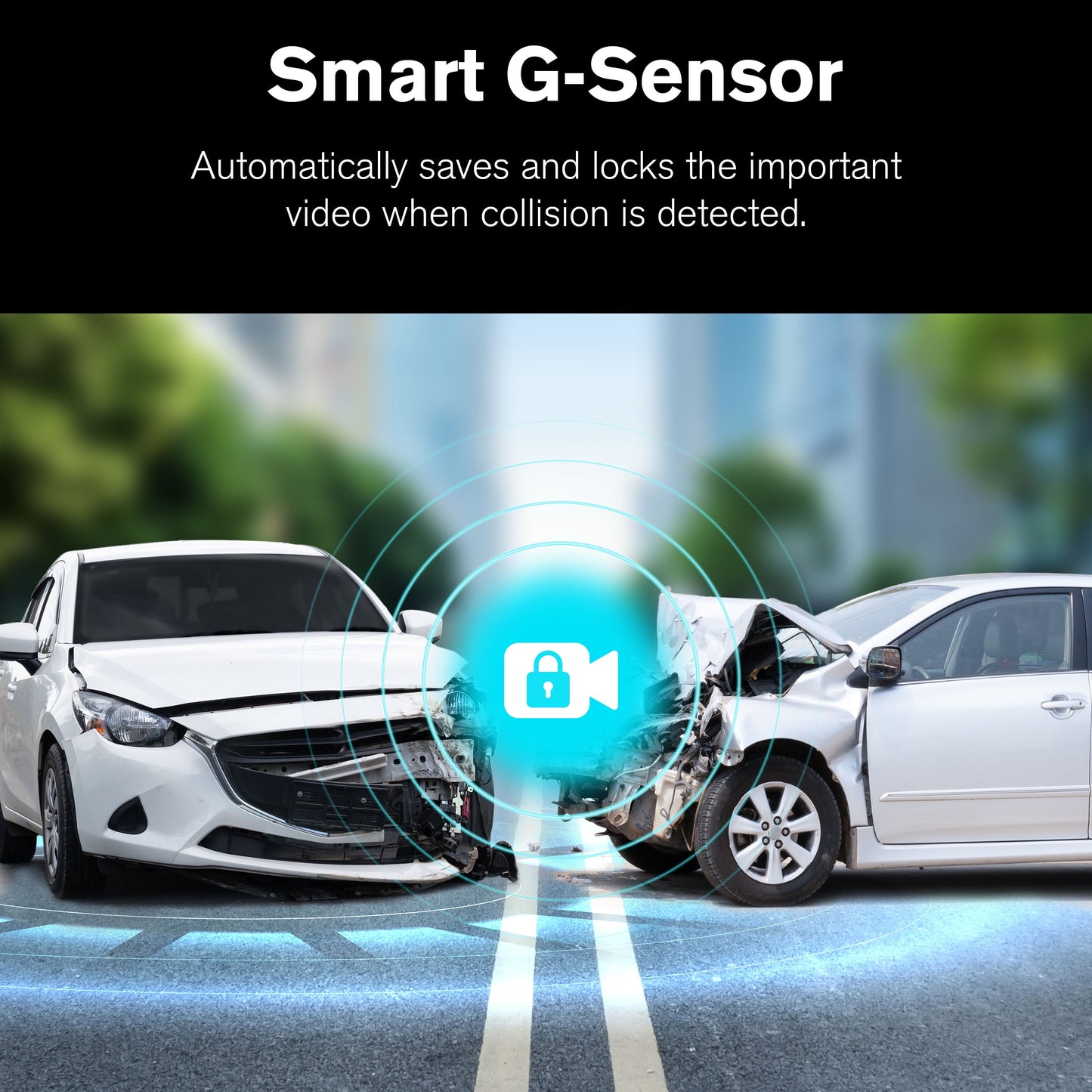 R4K AI dash cam with rear camera