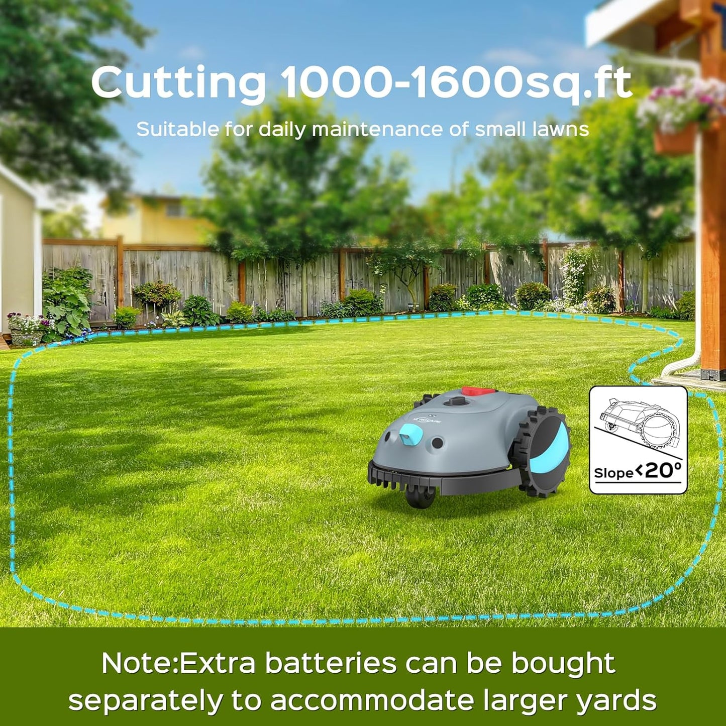 V100 robotic lawn mower