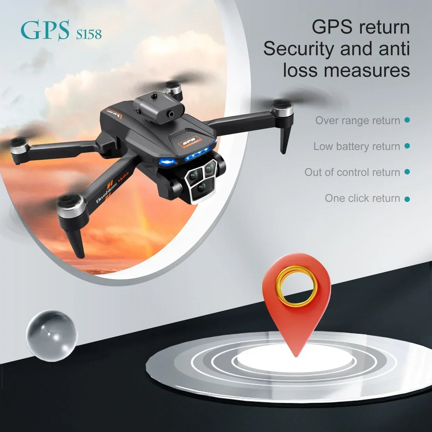Foldable Professional 8K HD Camera Drone