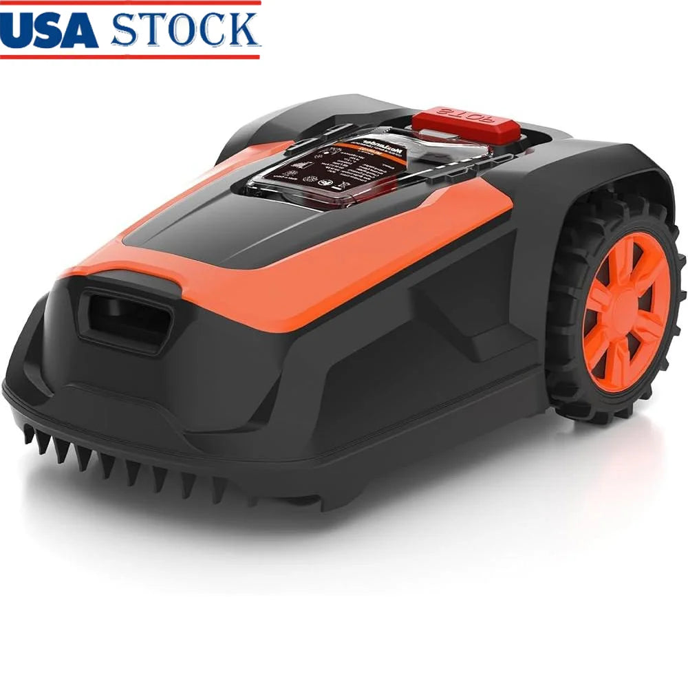automatic robot lawn mower for efficient and automated grass cutting in residential gardens.