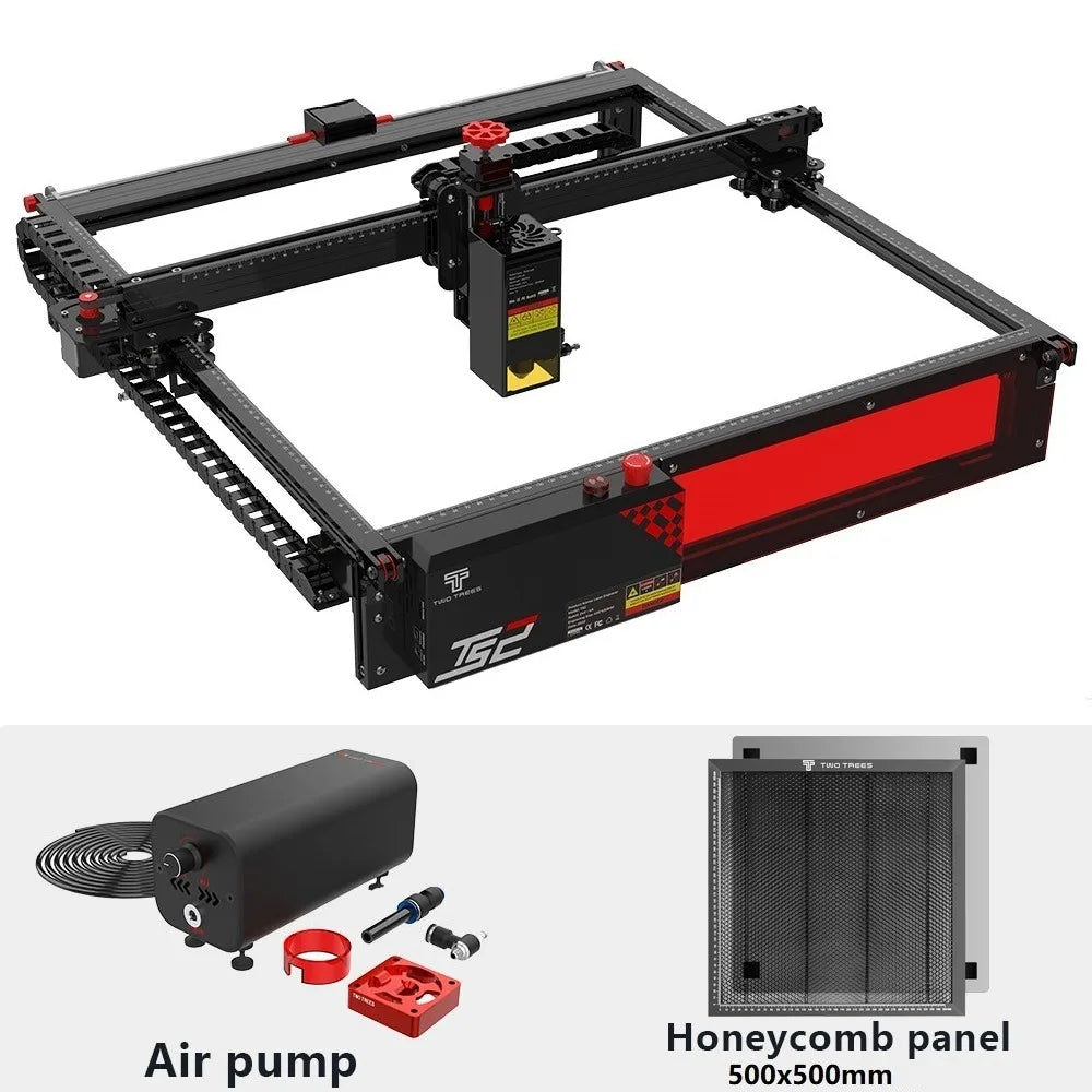 Twotrees TS2 20W Laser Engraver 450X450Mm XY Axis Limit Switch Laser Engraving Machine Compressed Spot Technology Cutter Machine