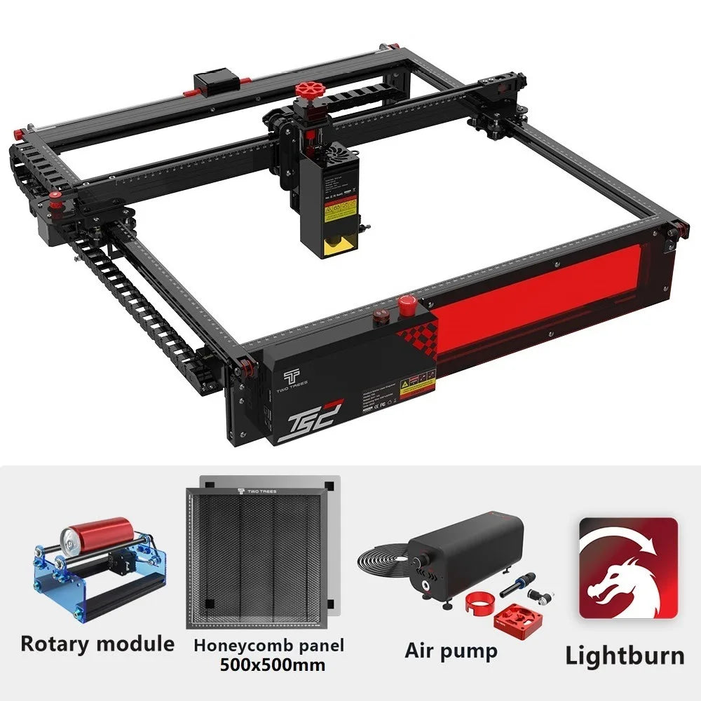Twotrees TS2 20W Laser Engraver 450X450Mm XY Axis Limit Switch Laser Engraving Machine Compressed Spot Technology Cutter Machine