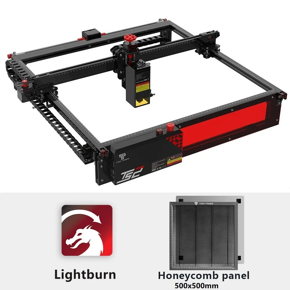 Twotrees TS2 20W Laser Engraver 450X450Mm XY Axis Limit Switch Laser Engraving Machine Compressed Spot Technology Cutter Machine