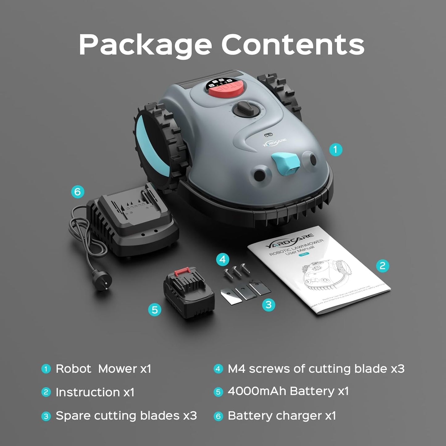 V100 robotic lawn mower