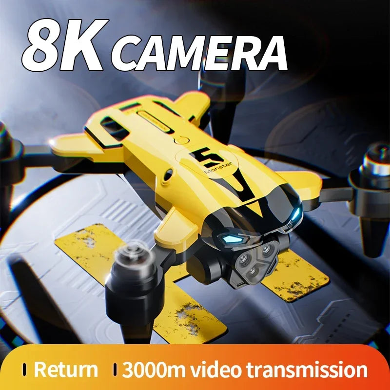Foldable 8K Professional Triple Camera Drone