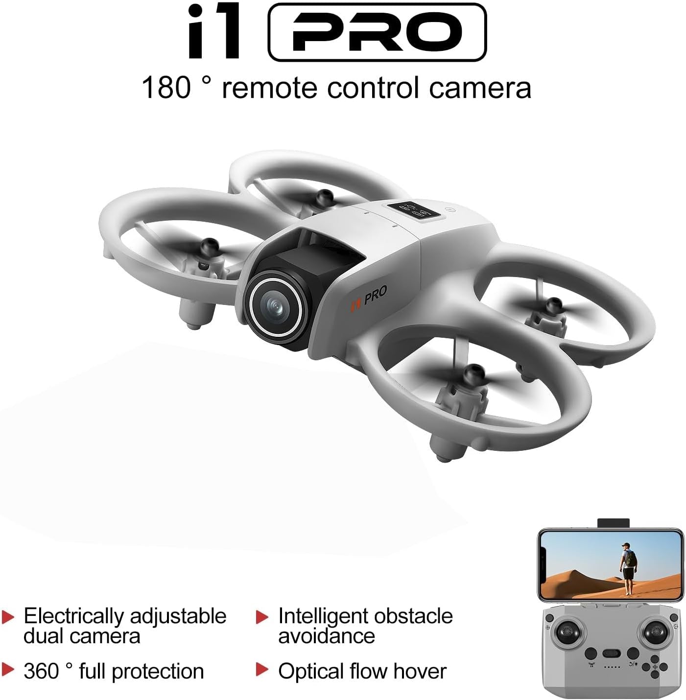 dual camera mini drone