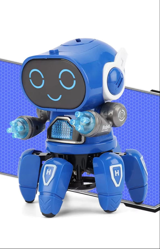 Interactive smart robot for kids with lights and sounds, perfect for hands-on play and learning.