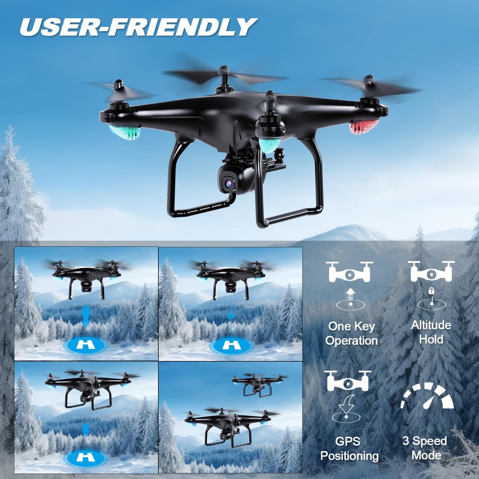 GPS drone with 4K camera
