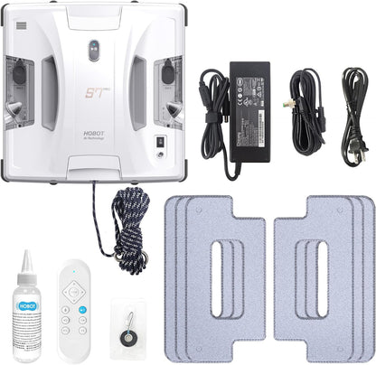 S7 Pro Window Cleaning Robot | Dual Mop Polish Hand Wiping Technology, 15Nm Ultrasonic Spray, 4800Pa Suction | Automatic Window Washer Robot for Framed/Frameless Glass, Indoor & Outdoor Use