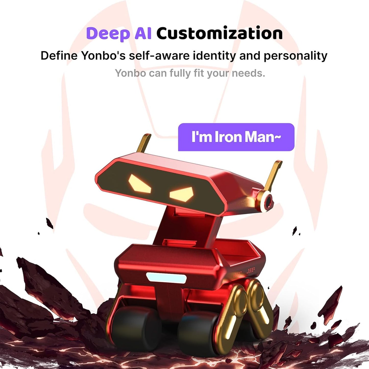 AI Robot for Kids, Programmable & Interactive AI Robot, STEAM Educational Toy Chatgpt Powered, Personalized Companion Robot W/Voice Control, Visual Recognition, Emotion-Aware, Long-Term Memory