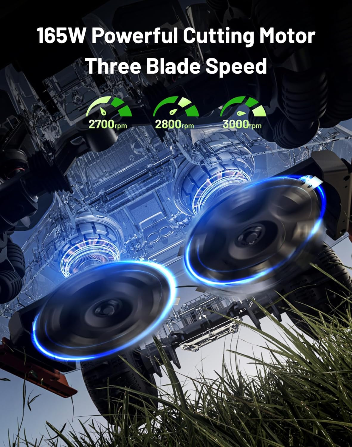 LUBA 3 AWD 5000 Robot Lawn Mower with Garage, 1.25 Acres, 360° Lidar+Netrtk+Ai Vision, All-Wheel-Drive for 80% Slopes, 50 Multi-Zone Management, Cutting Height 1.0"-2.7"
