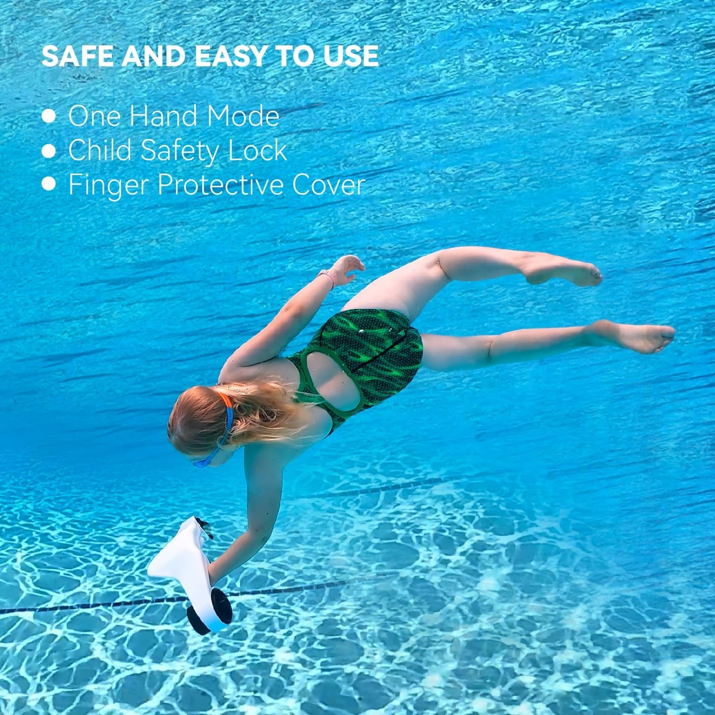 Underwater Scooter, Sea Scooter Dual Motors with Action Camera Mount for Kids/Adults, Water Scooter 40M Waterproof for Scuba Diving Snorkeling Pool Sea Adventures