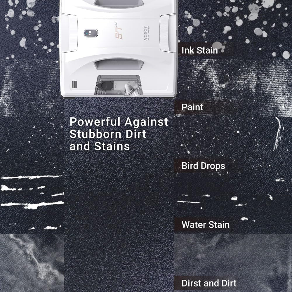 S7 Pro Window Cleaning Robot | Dual Mop Polish Hand Wiping Technology, 15Nm Ultrasonic Spray, 4800Pa Suction | Automatic Window Washer Robot for Framed/Frameless Glass, Indoor & Outdoor Use