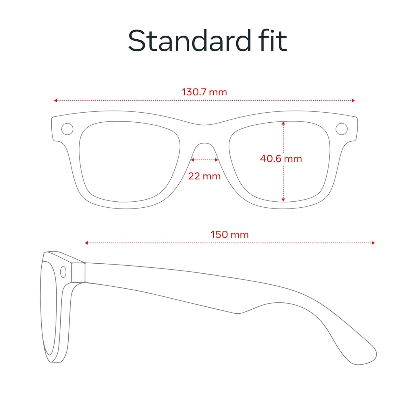 Ray-Ban Meta (Gen 2), Wayfarer, Matte Black | Smart AI Glasses for Men, Women — 2X Battery Life — 3K HD Resolution — 12 MP Ultra-Wide Camera, Audio, Video — Clear Lenses — Wearable Technology