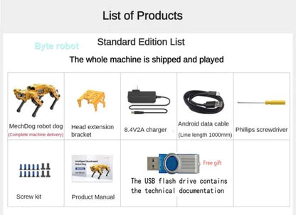 Quadruped AI Robot Dog - Bionic Robotics Kit