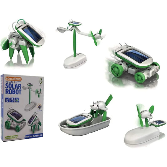 6 in 1 Solar Robot DIY Kit Multi-Mode STEM Builder