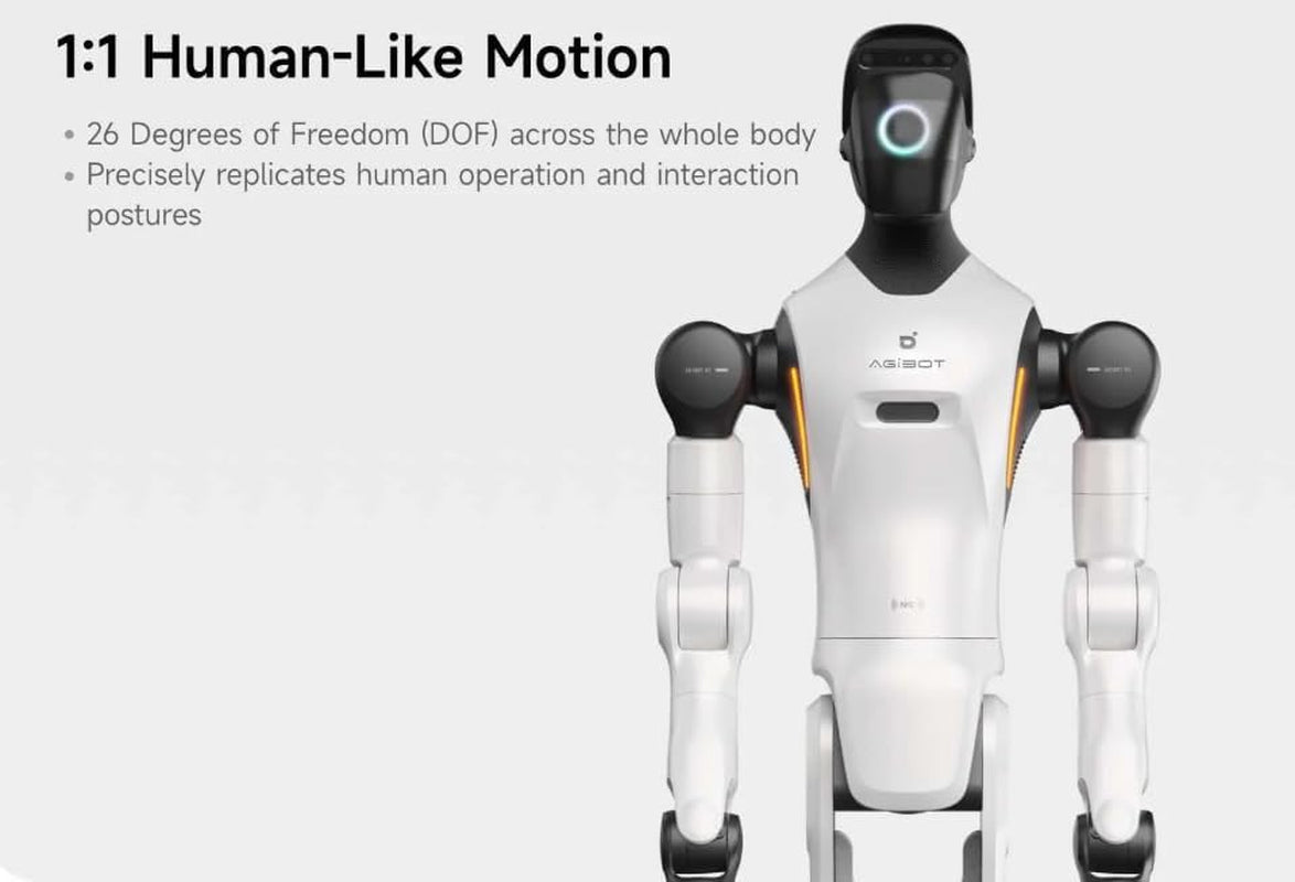 AGIBOT G2 AI Robot Assistant, Smart Interactive Robot with Voice Control, Intelligent Navigation & HD Camera, Advanced Robotics Companion for Home, Office & Education