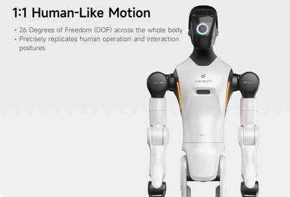 AGIBOT G2 AI Robot Assistant, Smart Interactive Robot with Voice Control, Intelligent Navigation & HD Camera, Advanced Robotics Companion for Home, Office & Education