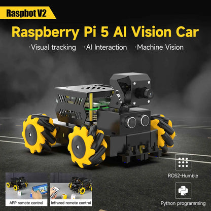 AI Robot Car Kit Raspberry Pi 5