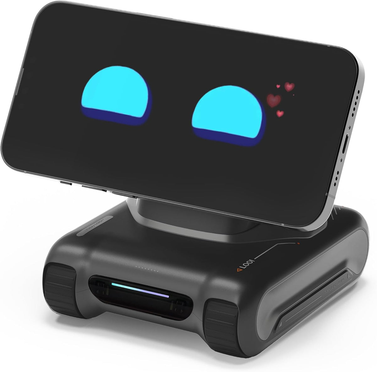 LOOI AI desktop companion robot, Space Black