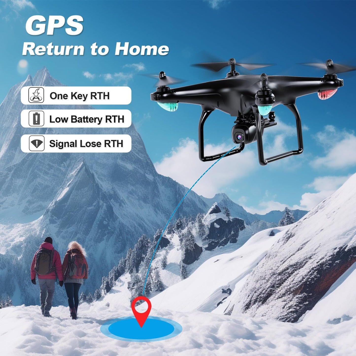 GPS drone with 4K camera