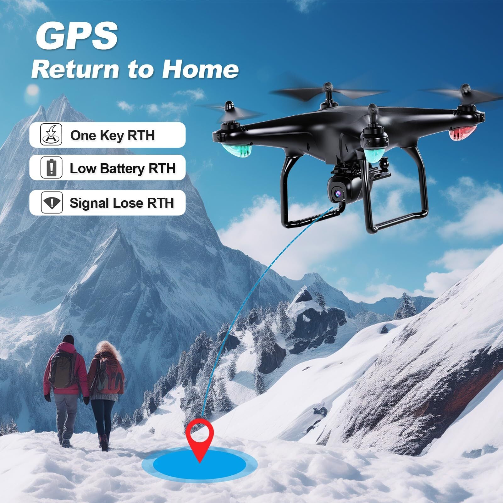 GPS drone with 4K camera