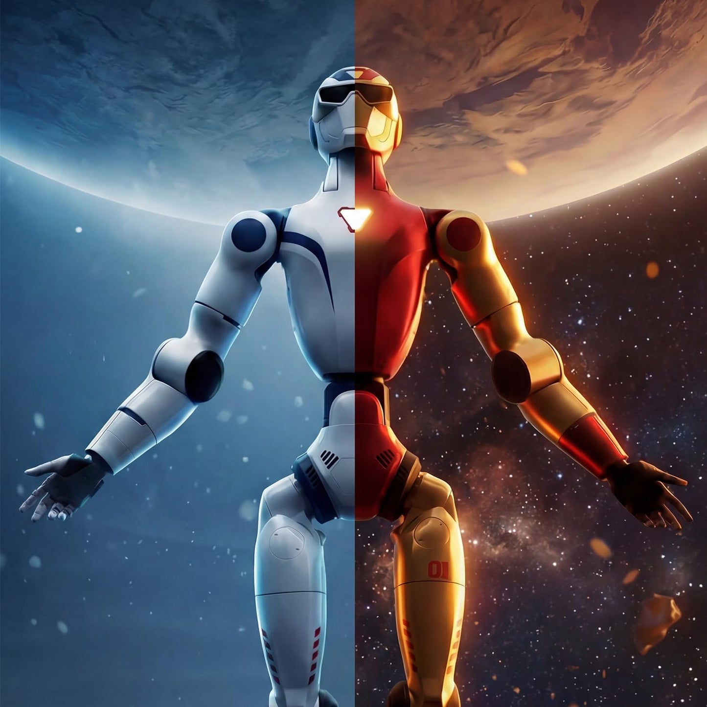 R1 Humanoid Robot (Red, R1 Air)