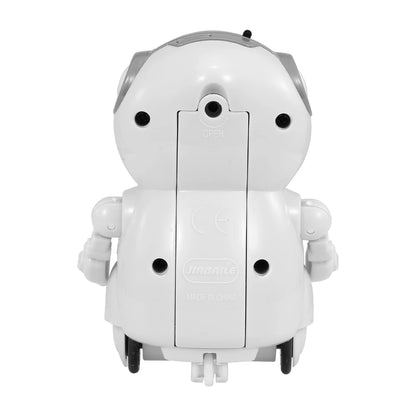 interactive pocket robot toys with smooth micro-wheels and LED lights, ideal for play and learning.