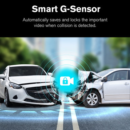 R4K AI dash cam with rear camera