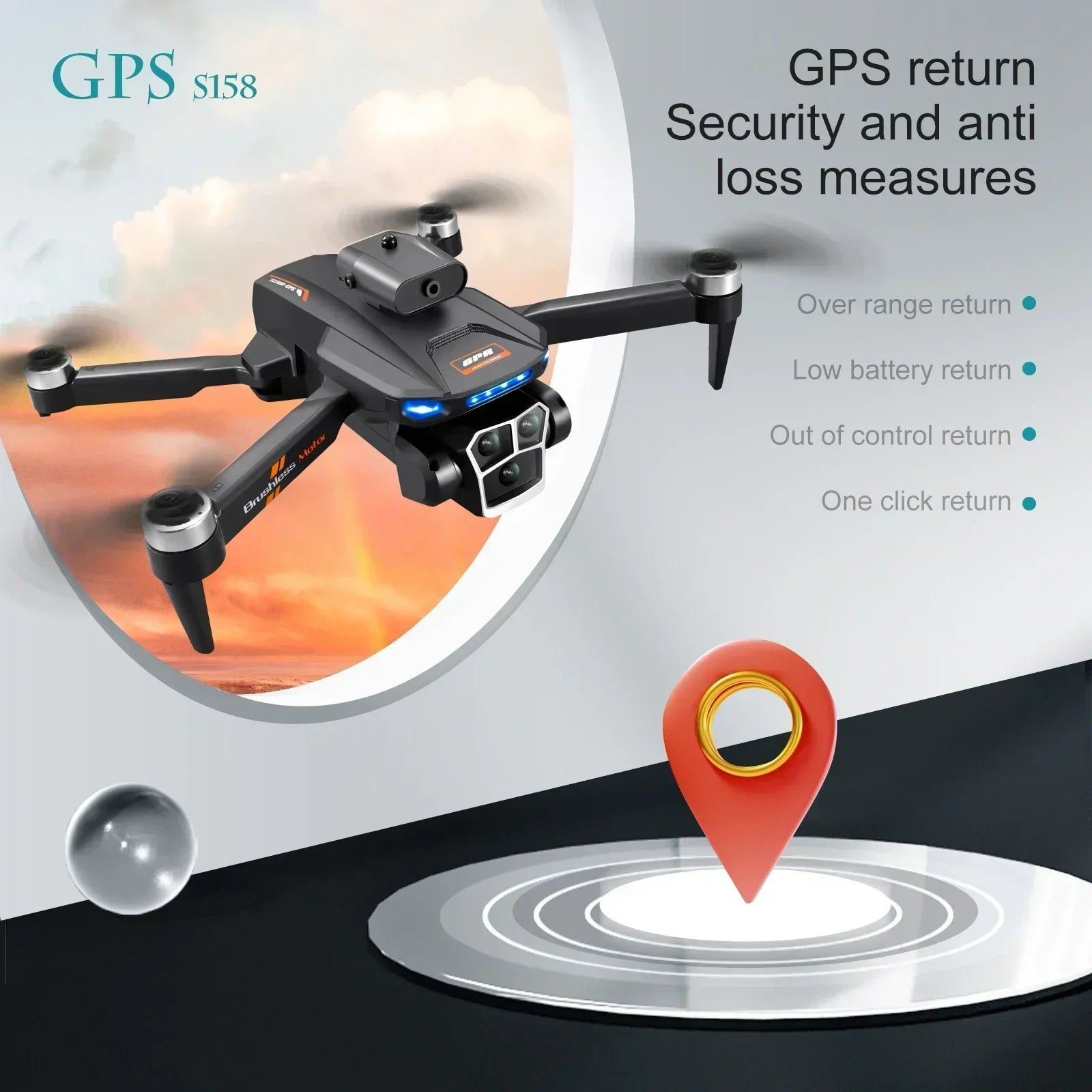 Foldable Professional 8K HD Camera Drone