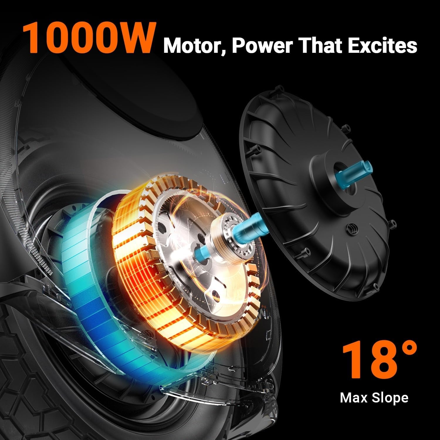 INMOTION V6 Electric Unicycle: UL2272 Certified 27.6Lbs Lightest EUC, 18.6Mi Range & 1000W Motor - Self-Balancing Scooter for Adults Teens Commuting