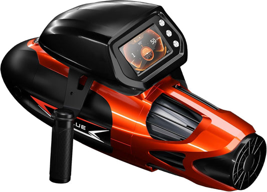 Vapor Pump-Jet Underwater Scooter 3 Gear Speed 60 Minutes 6.21Mph 46Lbf for Free Diving Scuba Diving Snorkeling Recreational Toys for Yachts and Boats