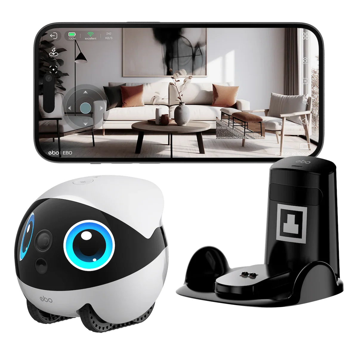 Enabot EBO Air 2 Plus robot pet with 3K home camera