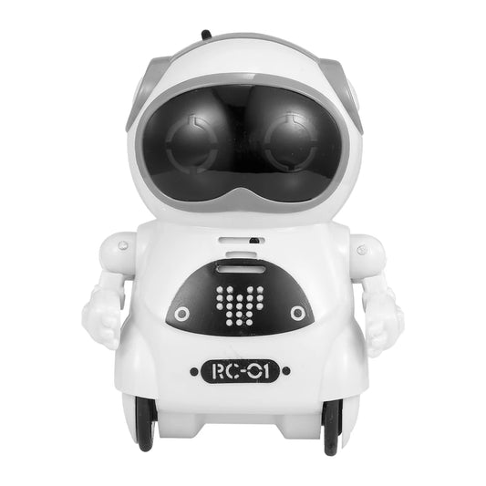 interactive pocket robot toys designed for fun and learning with blinking LEDs and smooth micro-wheels.