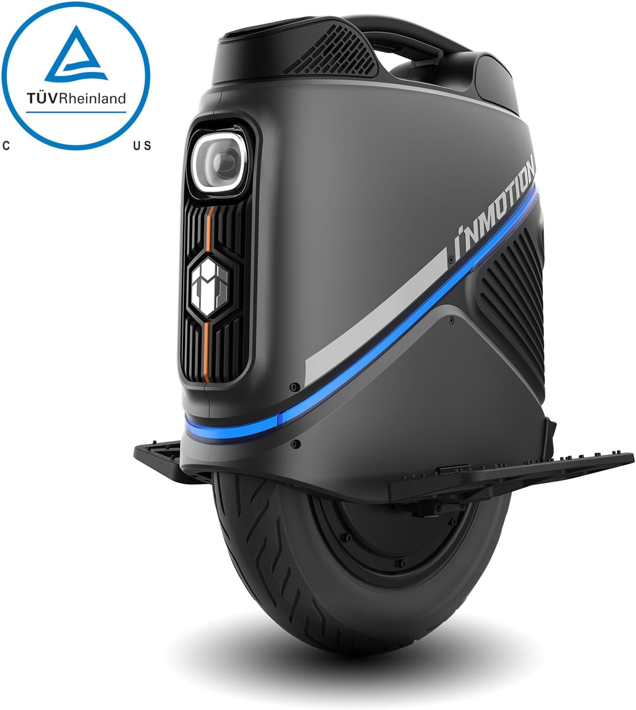 INMOTION V9 Electric Unicycle with Seat for Adults – 16” Self-Balancing EUC with Suspension, One Wheel Scooter with GPS Tracking & Remote Lock (UL-2272 Certified)