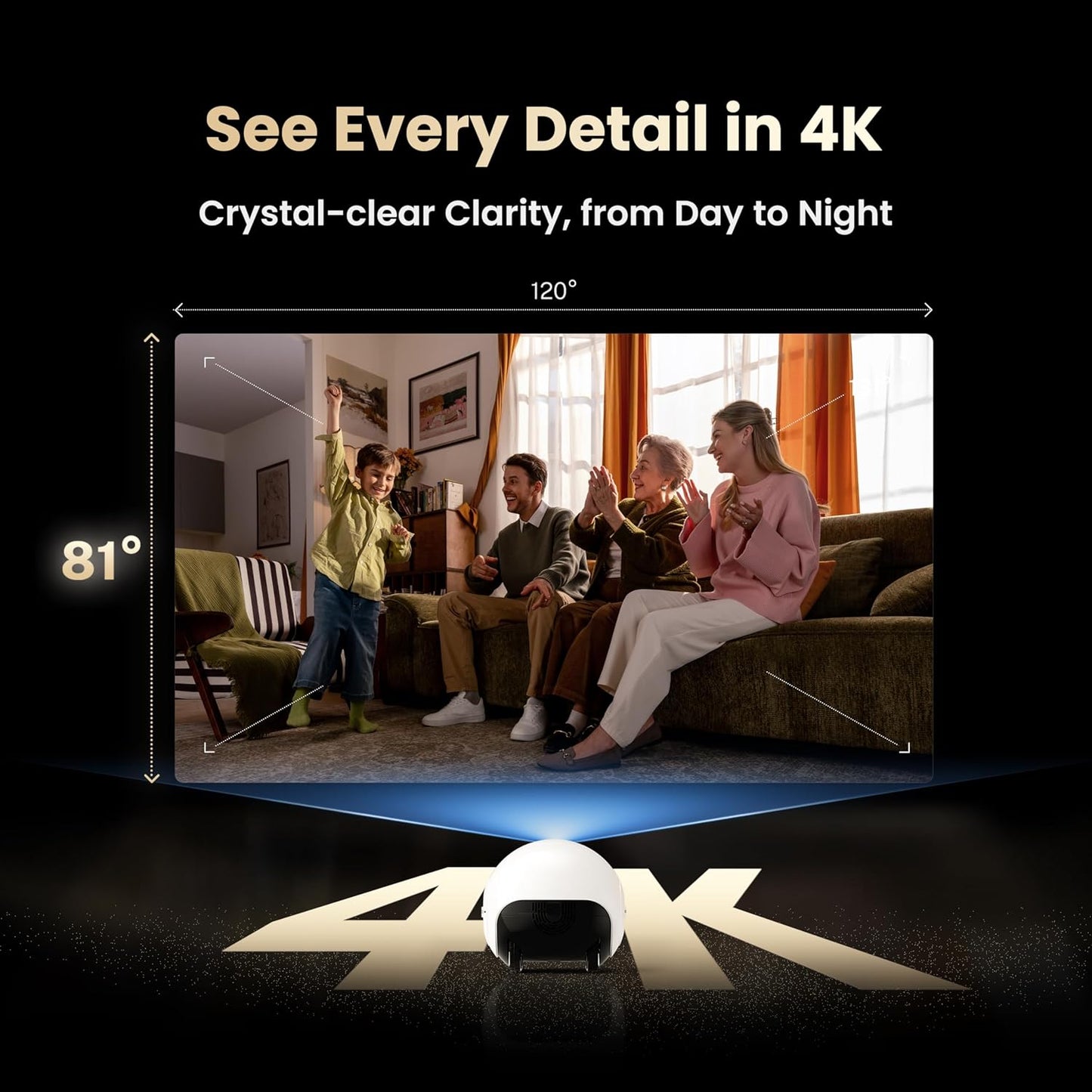 EBO Max Familybot AI Home Camera: 4K Camera Robot Companion, Manual Mapping, V-SLAM, 2-Way Video Call, Auto-Recharge, Smart Patrol, Gift for Long Distance, Pets, Kids & Elderly