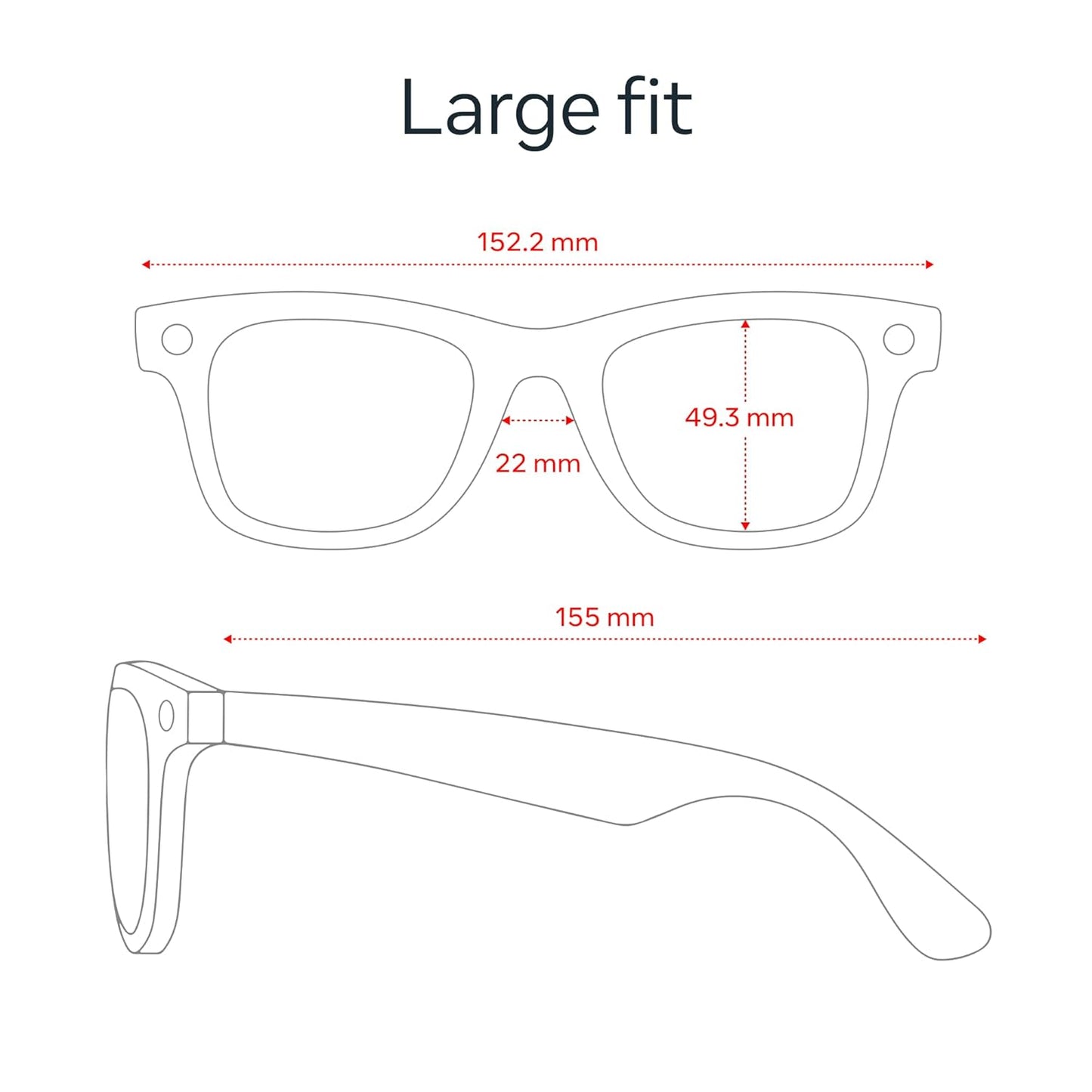 Ray-Ban Meta (Gen 2), Wayfarer, Matte Black | Smart AI Glasses for Men, Women — 2X Battery Life — 3K HD Resolution — 12 MP Ultra-Wide Camera, Audio, Video — Clear Lenses — Wearable Technology