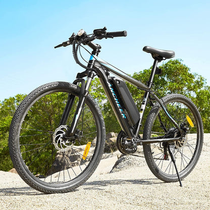 Electric Bike for Adults, Electric Mountain Bike, 26" Sunshine Ebike, 19.8MPH Electric Bicycle with 48V/374Wh Battery, 7/21Speed, UL2849 Compliant