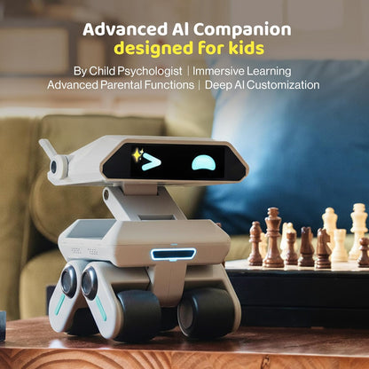 AI Robot for Kids, Programmable & Interactive AI Robot, STEAM Educational Toy Chatgpt Powered, Personalized Companion Robot W/Voice Control, Visual Recognition, Emotion-Aware, Long-Term Memory