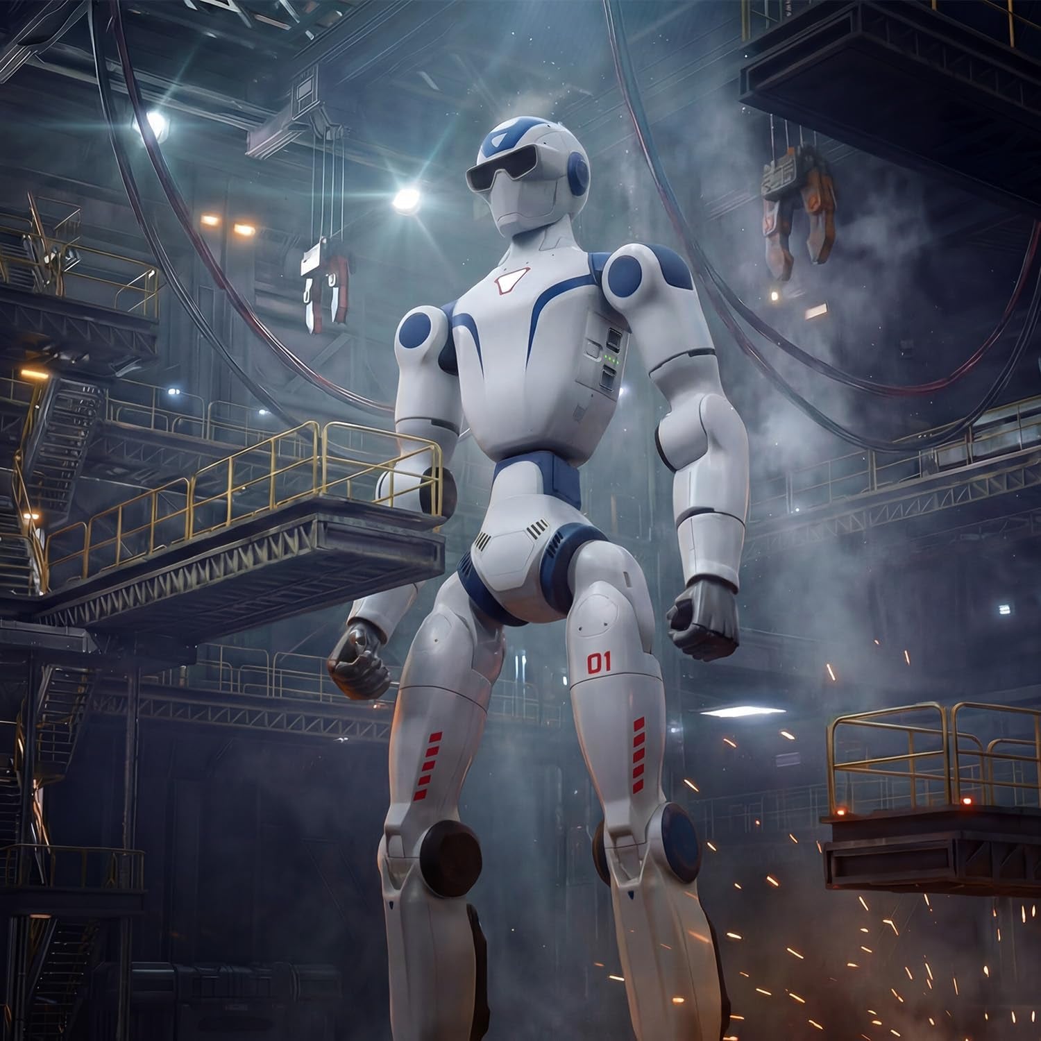 R1 Humanoid Robot (White, R1 Edu)